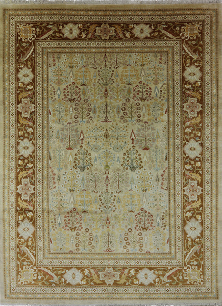 Handmade 10 X 14 Ziegler Oriental Peshawar Area Rug - Golden Nile