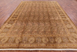 William Morris Hand Knotted Wool Area Rug - 9' 2" X 12' 0" - Golden Nile