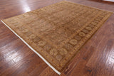 William Morris Hand Knotted Wool Area Rug - 9' 2" X 12' 0" - Golden Nile