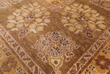 William Morris Hand Knotted Wool Area Rug - 9' 2" X 12' 0" - Golden Nile