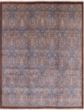 William Morris Hand Knotted Wool Rug - 9' 3" X 11' 9" - Golden Nile