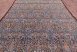 William Morris Hand Knotted Wool Rug - 9' 3" X 11' 9" - Golden Nile