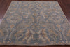 Square William Morris Handmade Wool Rug - 5' 10" X 6' 0" - Golden Nile