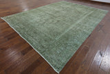 Handmade Overdyed Oriental Wool Area Rug 10 X 13 - Golden Nile