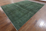 Traditional Overdyed Oriental Wool Area Rug 10 X 13 - Golden Nile