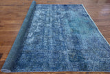 7 X 10 Handmade Overdyed Oriental Wool Area Rug - Golden Nile