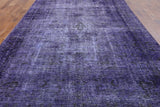 Overdyed 8 X 11 Purple Handmade Oriental Area Rug - Golden Nile