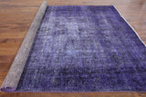 Overdyed 8 X 11 Purple Handmade Oriental Area Rug - Golden Nile