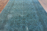 Oriental 7 X 10 Floral Handmade Overdyed Area Rug - Golden Nile