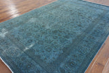 Oriental 7 X 10 Floral Handmade Overdyed Area Rug - Golden Nile