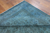 Oriental 7 X 10 Floral Handmade Overdyed Area Rug - Golden Nile