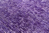 Purple Persian Overdyed Handmade Wool Area Rug - 4' 10" X 6' 1" - Golden Nile