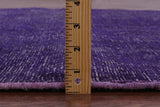 Purple Persian Overdyed Handmade Wool Area Rug - 4' 10" X 6' 1" - Golden Nile