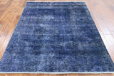 5 X 6 Oriental Overdyed Wool Area Rug - Golden Nile