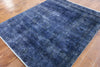 5 X 6 Oriental Overdyed Wool Area Rug - Golden Nile