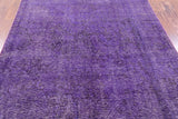 Purple Persian Overdyed Handmade Area Rug - 4' 10" X 6' 1" - Golden Nile