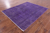 Purple Persian Overdyed Handmade Area Rug - 4' 10" X 6' 1" - Golden Nile