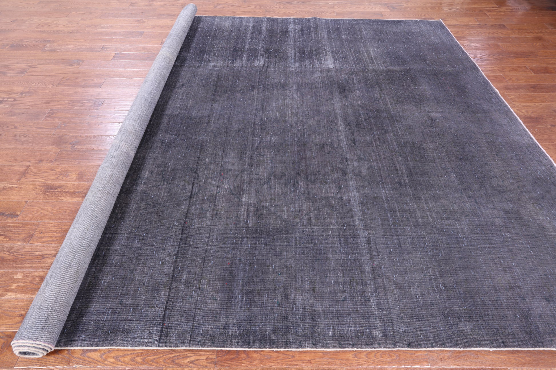 Grey Persian Overdyed Handmade Wool Area Rug - 9' 8" X 12' 9" - Golden Nile