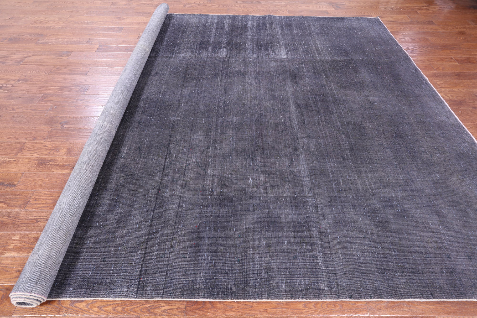 Grey Persian Overdyed Handmade Wool Area Rug - 9' 8" X 12' 9" - Golden Nile