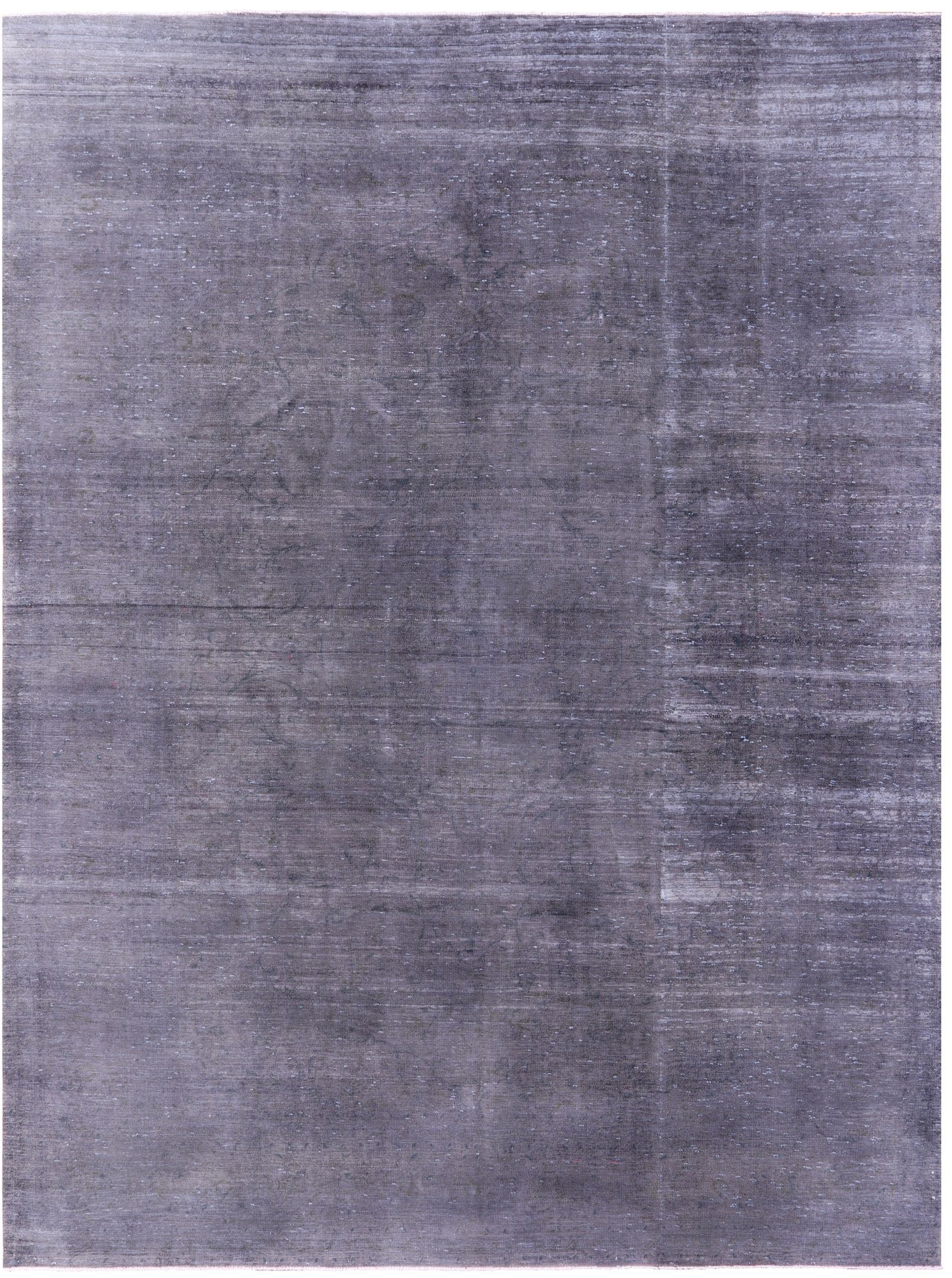 Grey Persian Overdyed Handmade Wool Area Rug - 9' 8" X 12' 9" - Golden Nile
