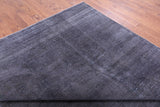 Grey Persian Overdyed Handmade Wool Area Rug - 9' 8" X 12' 9" - Golden Nile