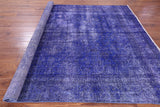 Persian Overdyed Handmade Wool Area Rug - 7' 4" X 10' 3" - Golden Nile