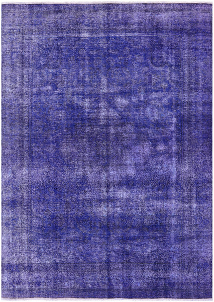 Persian Overdyed Handmade Wool Area Rug - 7' 4" X 10' 3" - Golden Nile