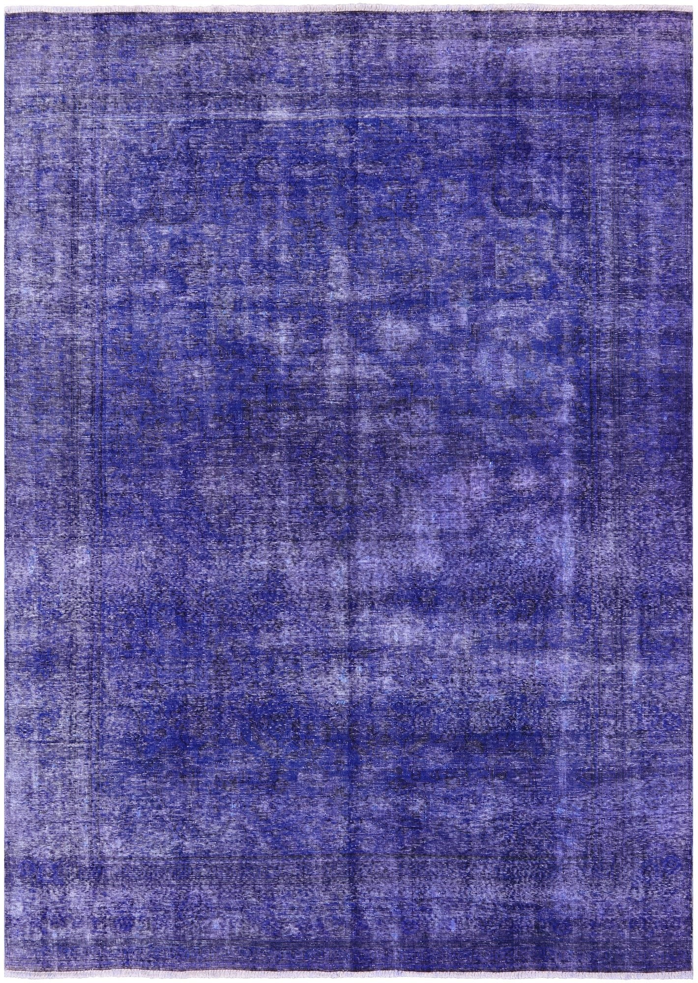 Persian Overdyed Handmade Wool Area Rug - 7' 4" X 10' 3" - Golden Nile
