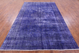 Persian Overdyed Handmade Wool Area Rug - 7' 4" X 10' 3" - Golden Nile