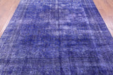 Persian Overdyed Handmade Wool Area Rug - 7' 4" X 10' 3" - Golden Nile