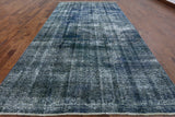 Traditional Overdyed Handmade Oriental Rug 7 X 12 - Golden Nile