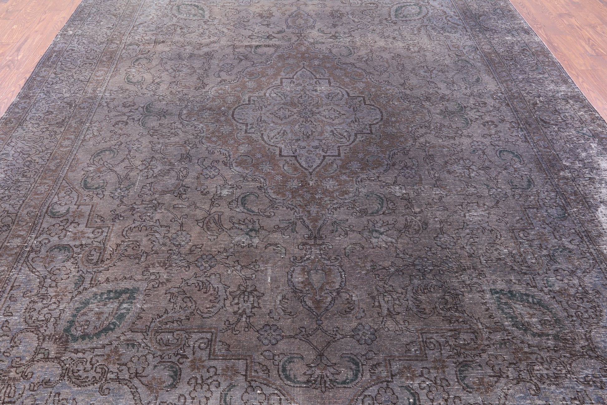 Persian Overdyed Handmade Wool Rug - 9' 8" X 12' 6" - Golden Nile