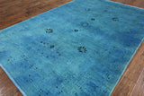 6 X 8 Oriental Peshawar Overdyed Rug - Golden Nile