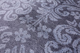 Grey Persian 100% Silk Handmade Rug - 7' 11" X 9' 11'' - Golden Nile