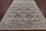 Ivory William Morris Handmade Wool Rug - 7' 7" X 10' 0" - Golden Nile