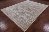 Ivory William Morris Handmade Wool Rug - 7' 7" X 10' 0" - Golden Nile