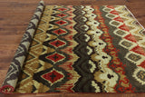 Ikat Handmade Wool Area Rug - 7' 9" X 9' 8'' - Golden Nile
