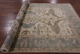 Oushak Hand Knotted Area Rug - 6' X 8' 9" - Golden Nile