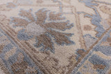 Ivory Handmade Turkish Oushak Wool Rug - 8' 0" X 10' 0" - Golden Nile