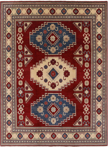 Red Kazak Hand Knotted Rug - 8' 5