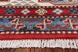 Oriental Kazak Wool Area Rug - 9' 8" X 13' 3" - Golden Nile