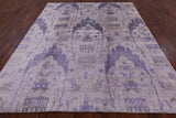 Hand Knotted Oriental Silk Rug - 8' X 9' 10'' - Golden Nile