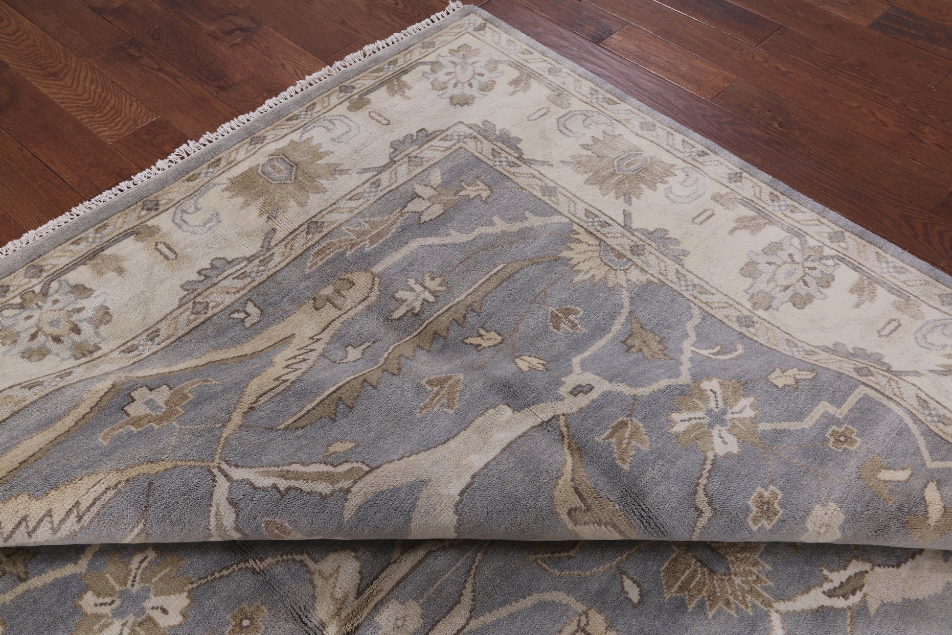Turkish Oushak Hand Knotted Wool Rug - 8' 4" X 10' 2" - Golden Nile