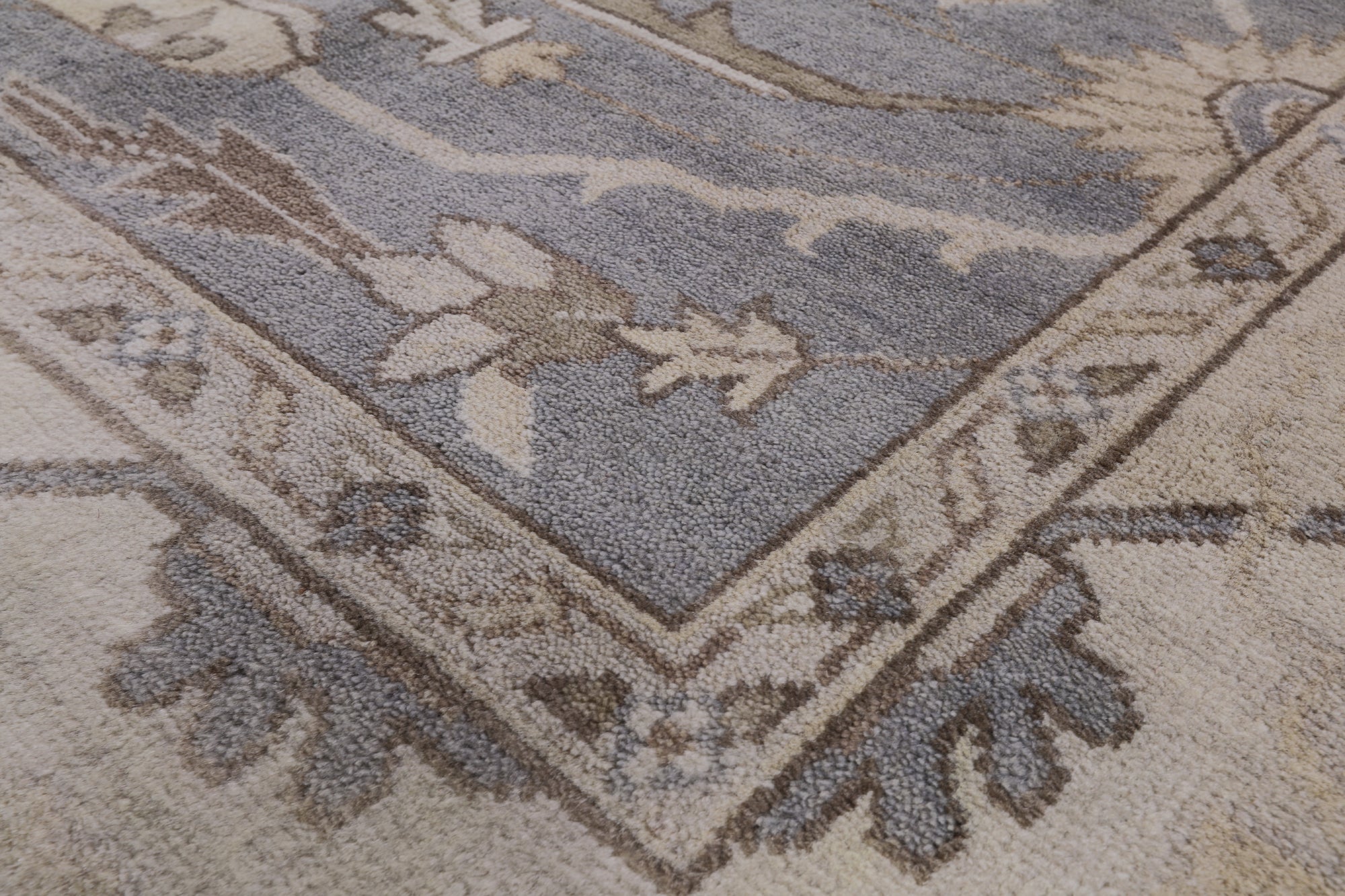 Turkish Oushak Hand Knotted Wool Rug - 8' 4" X 10' 2" - Golden Nile