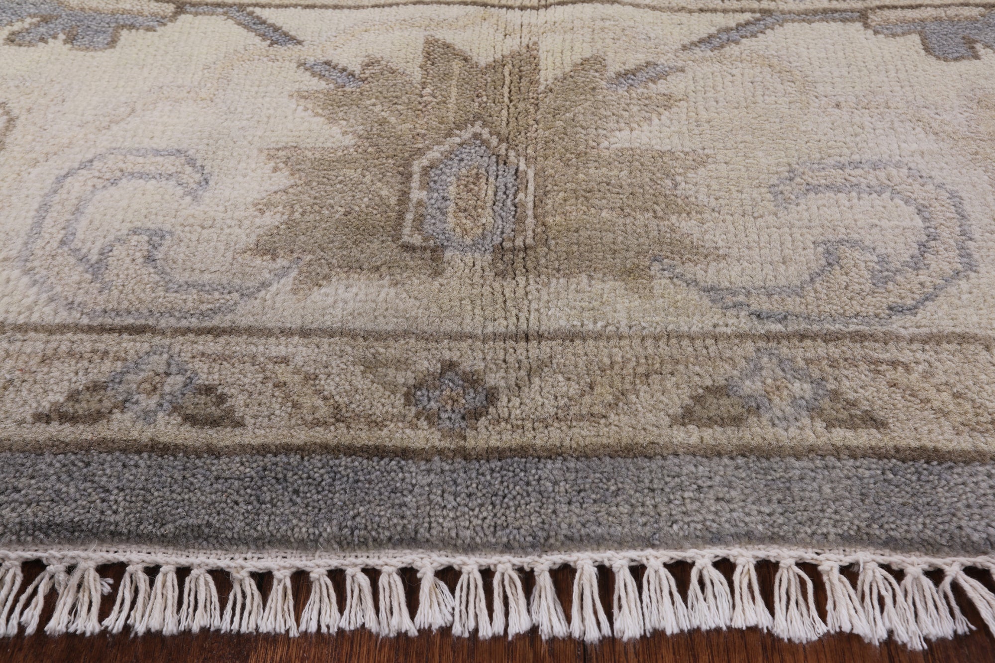 Turkish Oushak Hand Knotted Wool Rug - 8' 4" X 10' 2" - Golden Nile