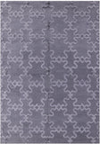 Grey Flat Weave Moroccan Wool Rug - 6' 1" X 9' 1" - Golden Nile