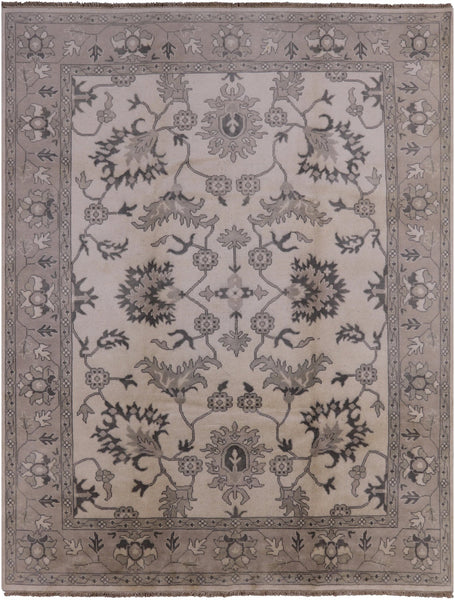 Turkish Oushak Handmade Wool Rug - 8' 11" X 11' 9" - Golden Nile