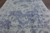 Blue Silk Floral Rug 8 X 10 - Golden Nile