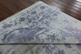 Blue Silk Floral Rug 8 X 10 - Golden Nile