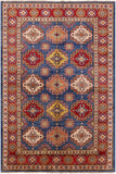 Multi-Color Kazak 6 X 9 Rug - Golden Nile